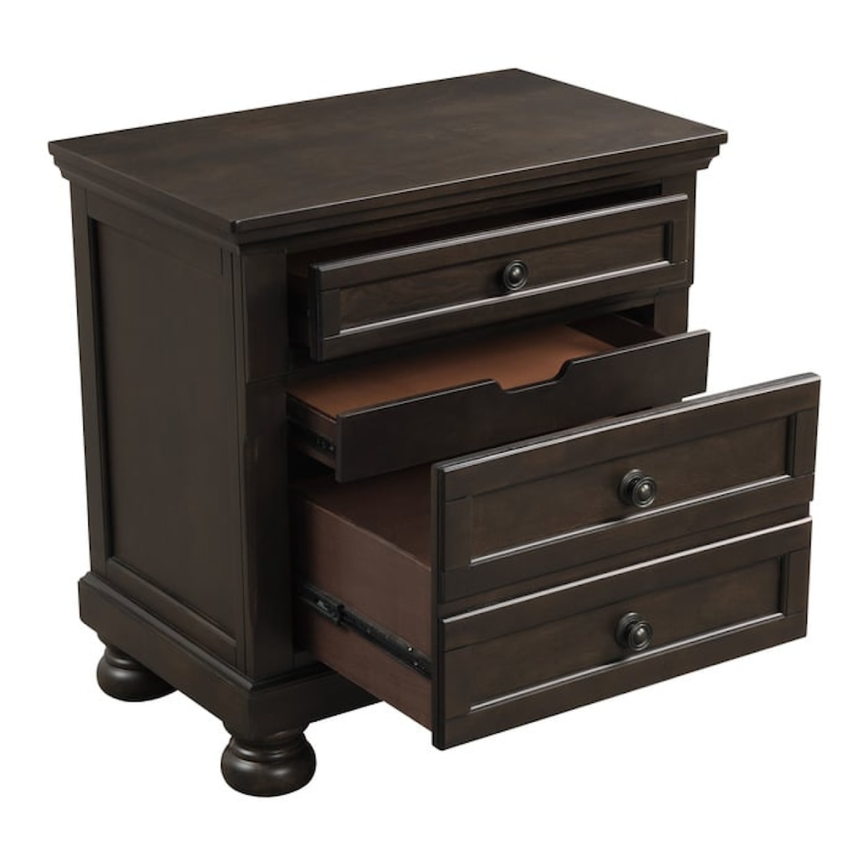 Homelegance Furniture Begonia Night Stand with Hidden Drawer