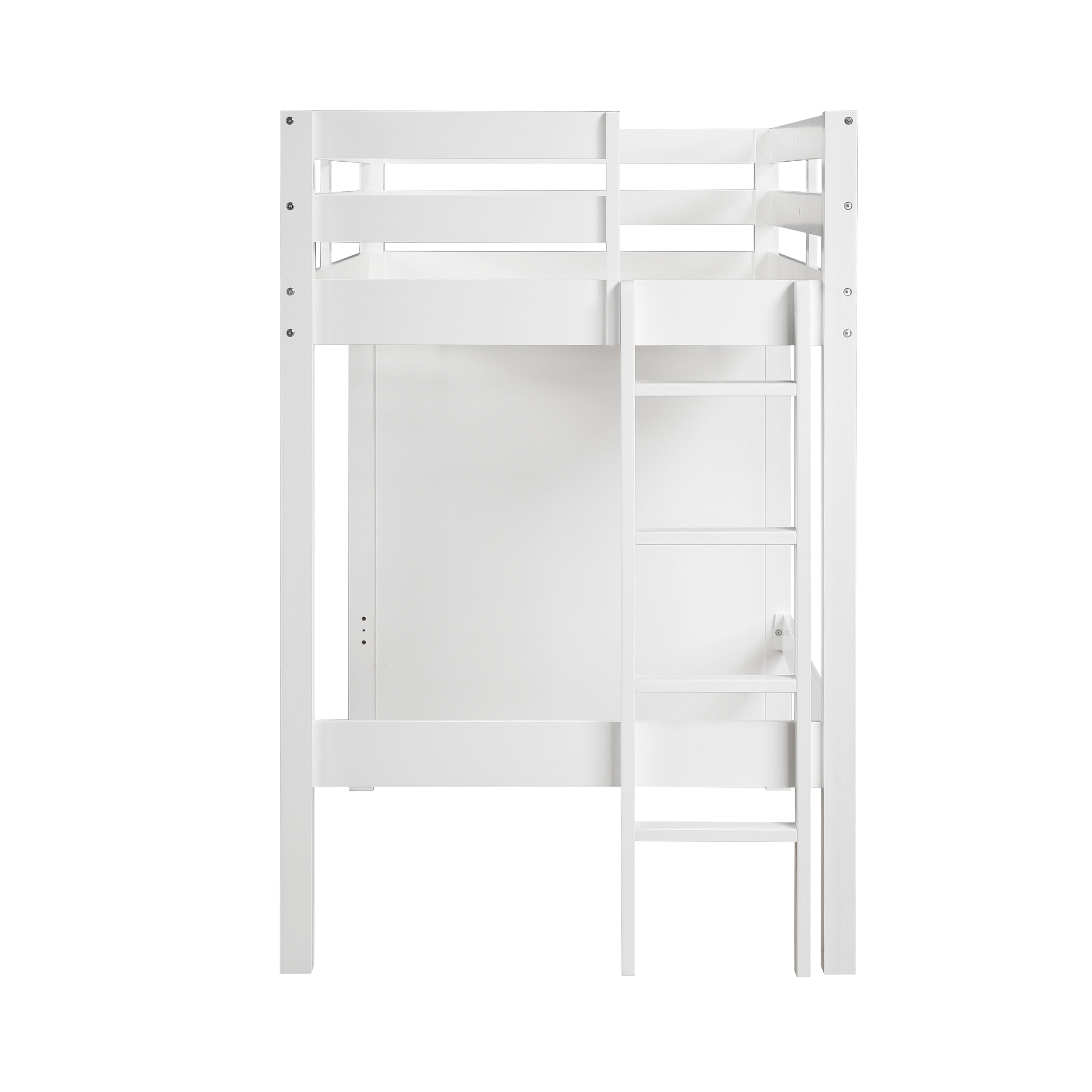 Home Style Dory Twin/Full Loft Bunk Bed with Hidden Desk