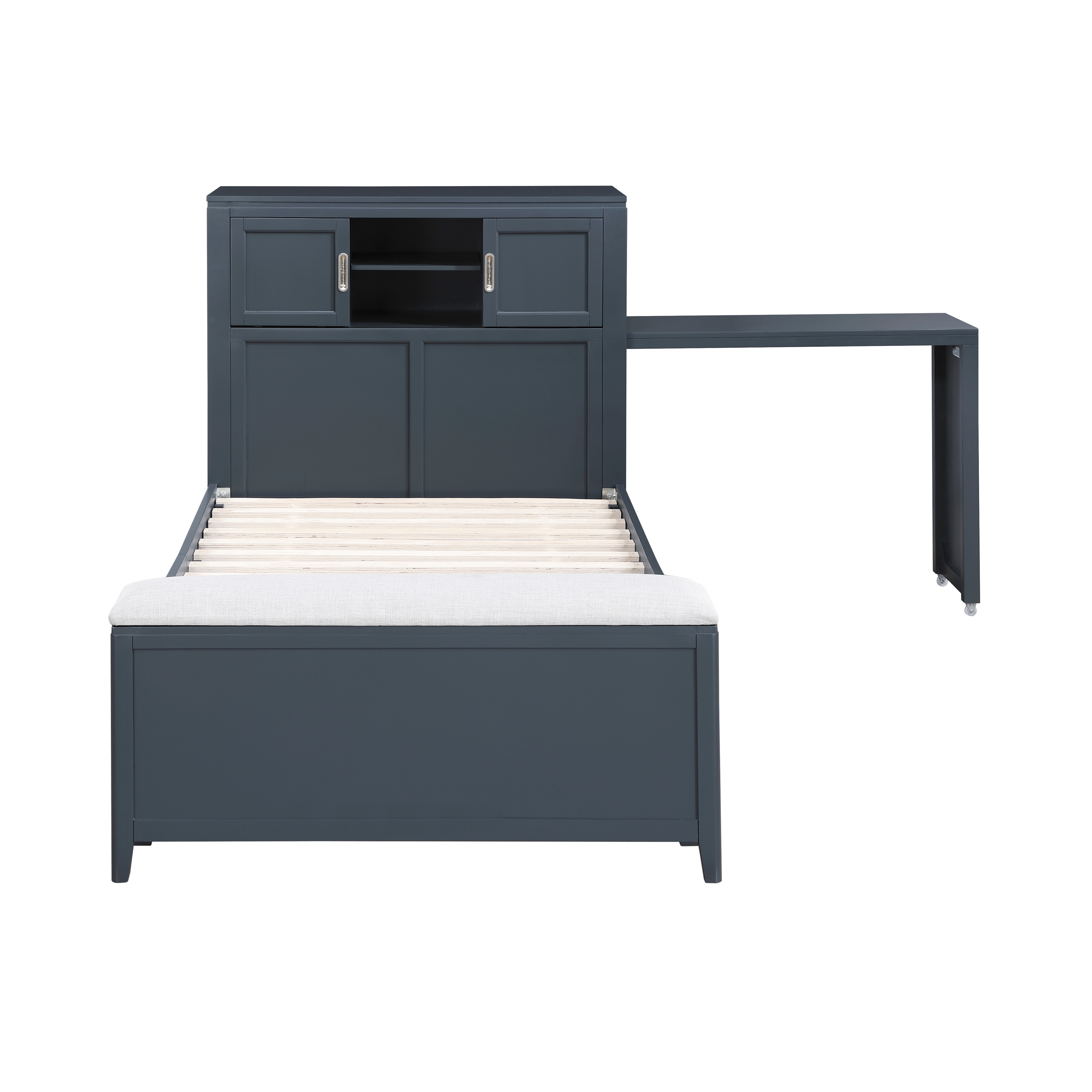 Homelegance Sloane Twin Bookcase Bed with Hidden Desk