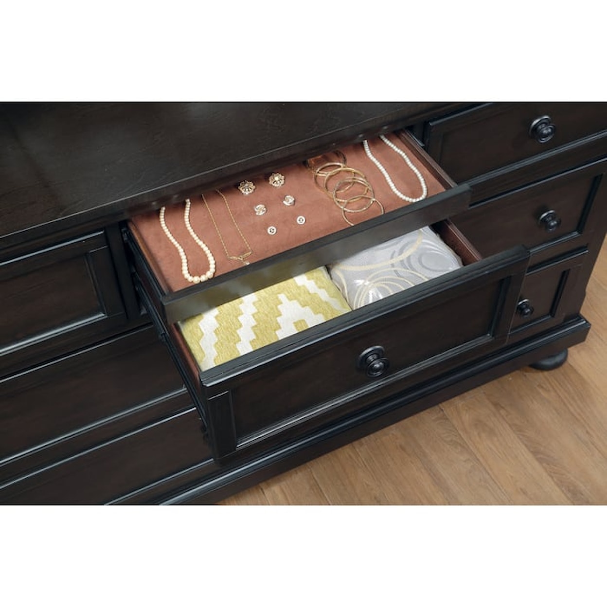 Homelegance Furniture Begonia Dresser with Hidden Drawer