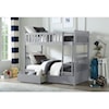 Homelegance Furniture Orion Twin/Twin Bunk Bed with Storage Boxes