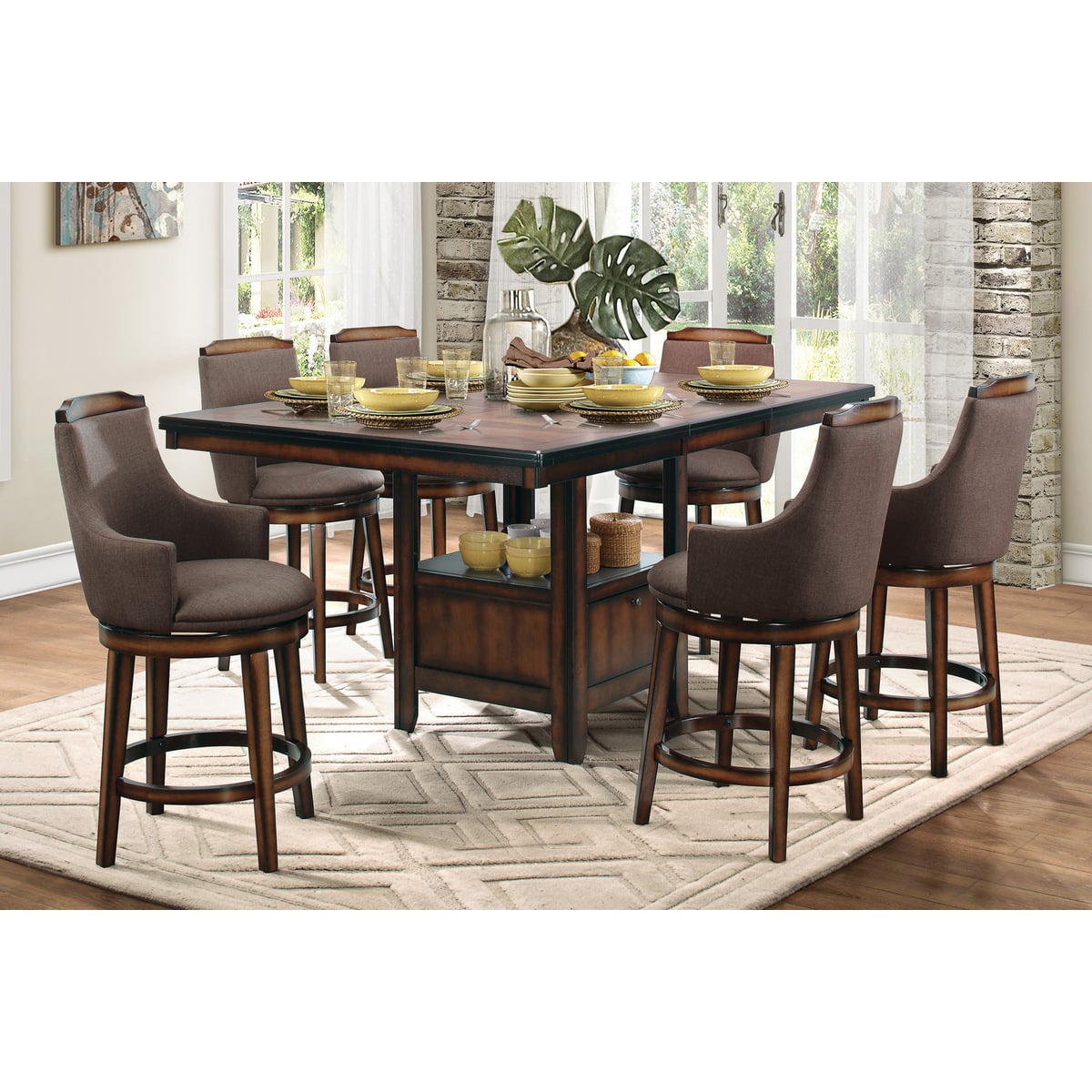 Homelegance Bayshore Pub Height Swivel Chair