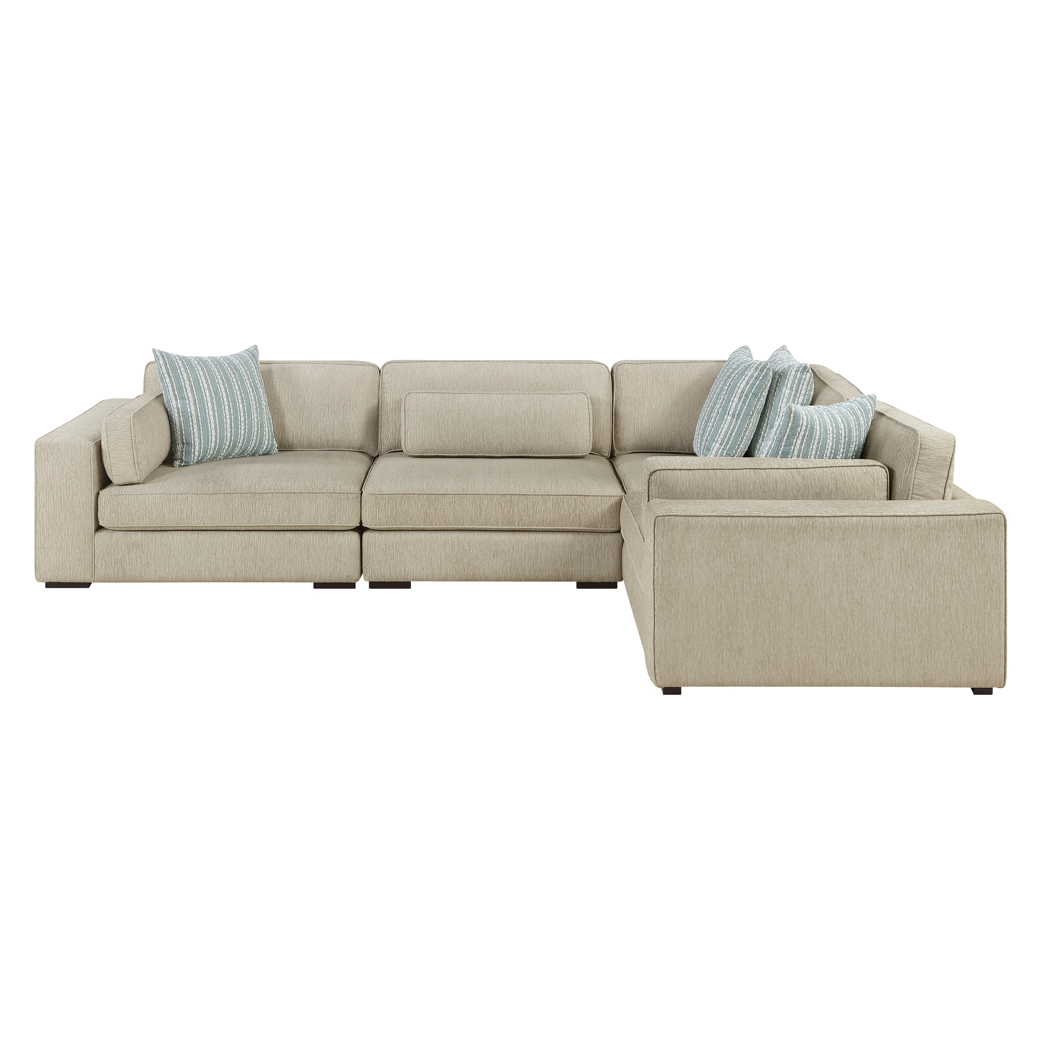 Homelegance Mila 4-pc. L-Shape Sectional w/Bolster Pillows