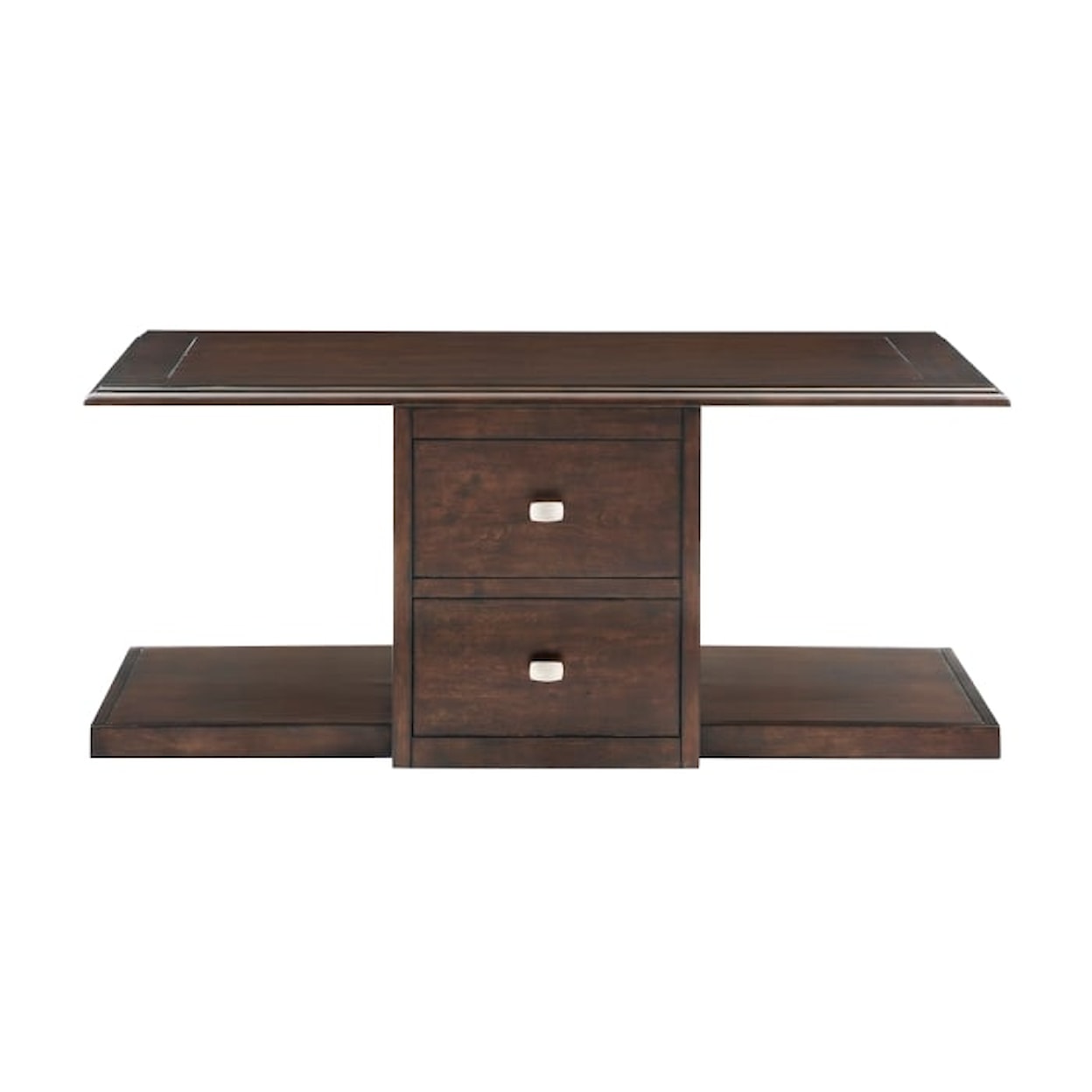 Homelegance Furniture Claremore Cocktail Table with Two Benches