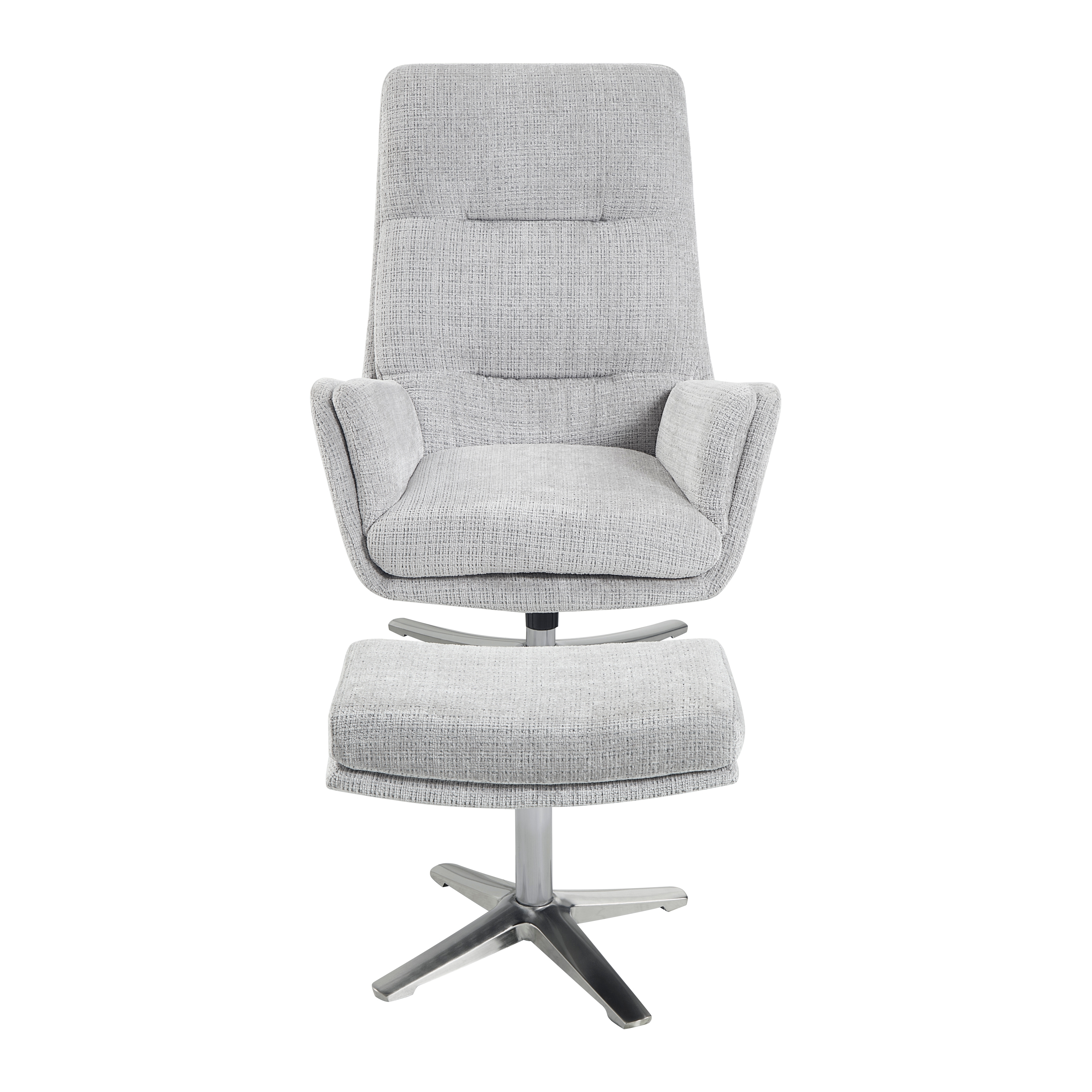 Homelegance Parker Swivel Chair with Ottoman