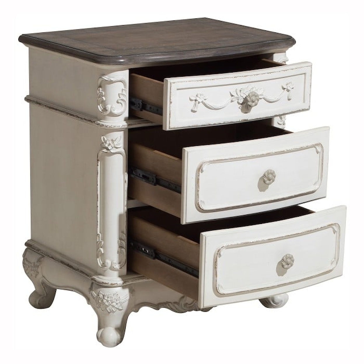 Homelegance Furniture Cinderella 3-Drawer Nightstand