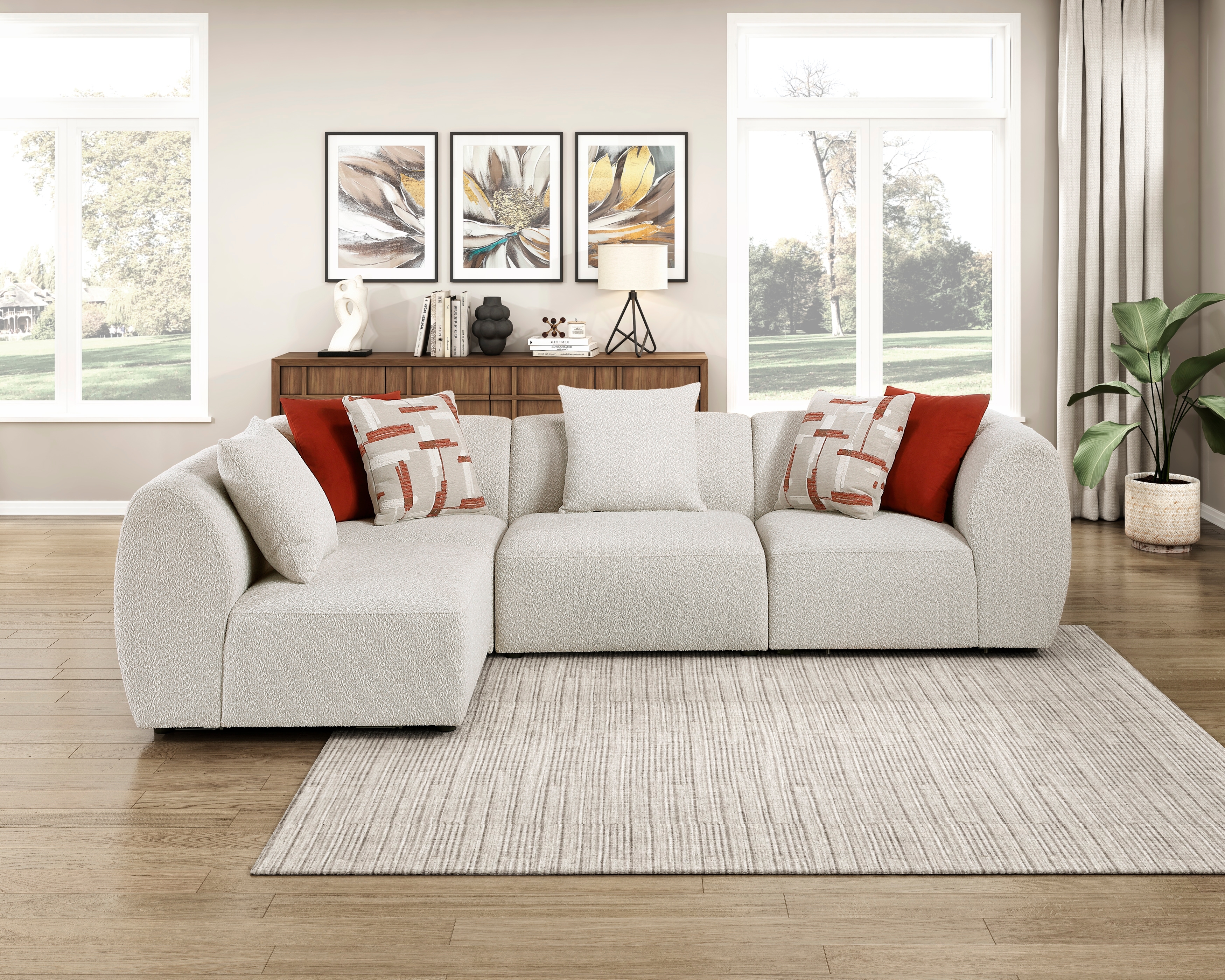 Homelegance Franz 4-Piece Sectional Sofa