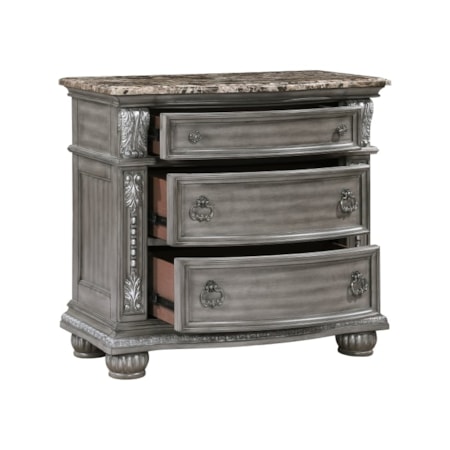 3-Drawer Nightstand