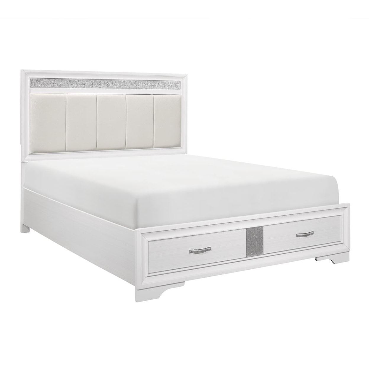 Homelegance Luster King  Bed with FB Storage