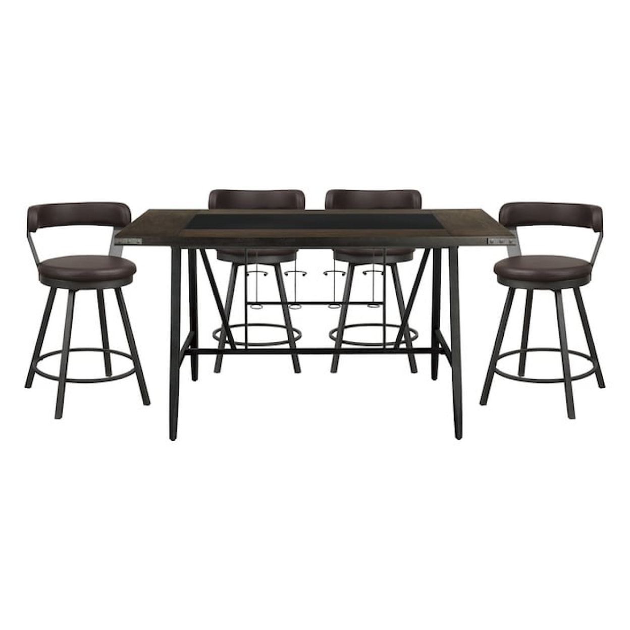 Homelegance Appert 5-Piece Counter Height Dining Set