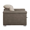Homelegance Furniture Alfio Chair with Pull-out Ottoman