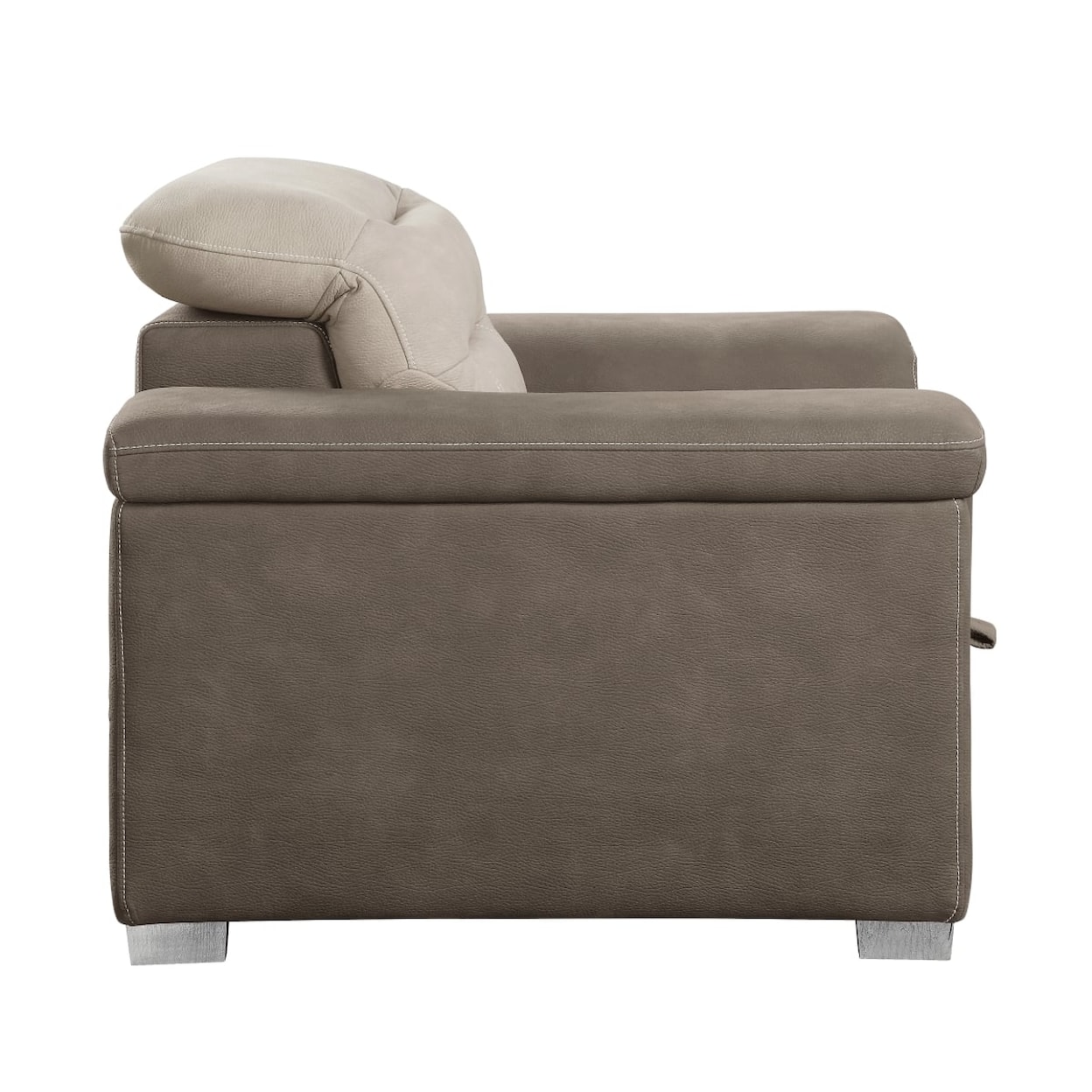 Homelegance Alfio Chair with Pull-out Ottoman