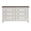 Homelegance Furniture Baylesford 6-Drawer Bedroom Dresser