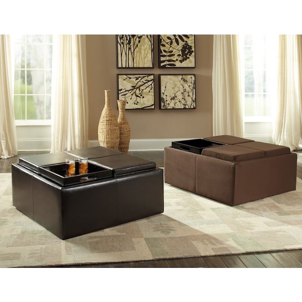 Homelegance 468 Cocktail Ottoman