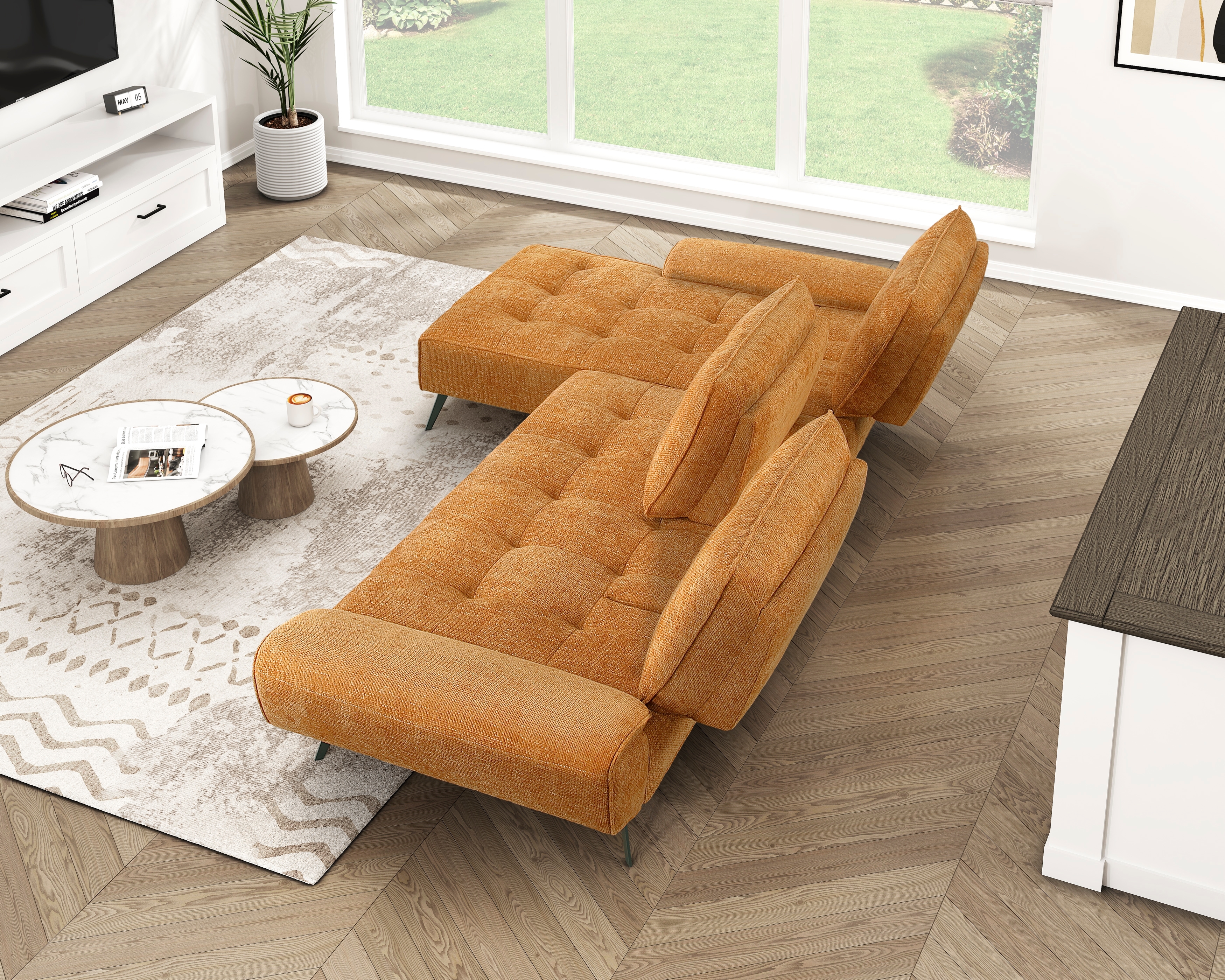 Homelegance Silva 2-Piece Sectional Sofa