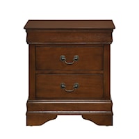 Traditional Two Drawer Night Stand