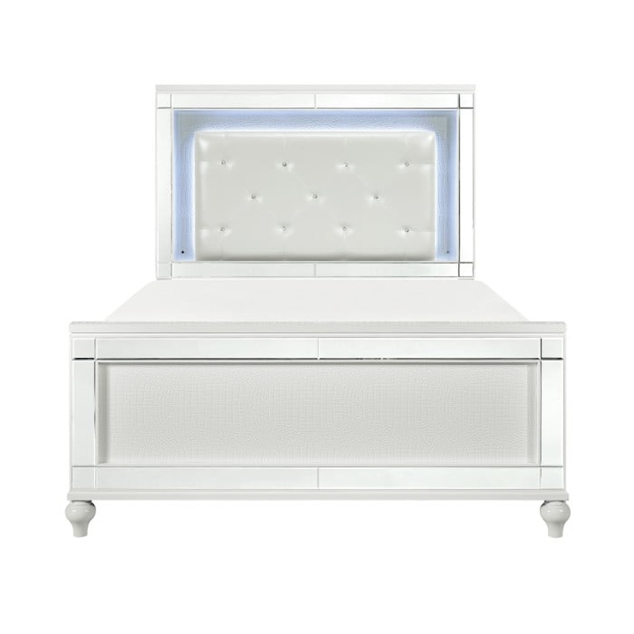Homelegance Furniture Alonza Cali. King Bed with LED Lighting