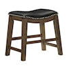 Homelegance Ordway 18 Dining Stool, Black