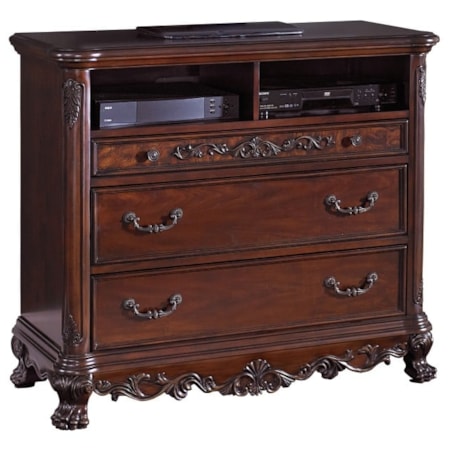 3-Drawer Media Chest