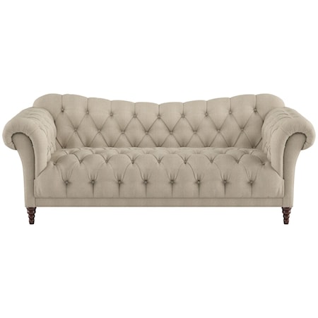 Claire St. Traditional Sofa with Button-Tufted Detail