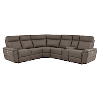 Contemporary 6-Piece Modular Power Reclining Sectional Sofa