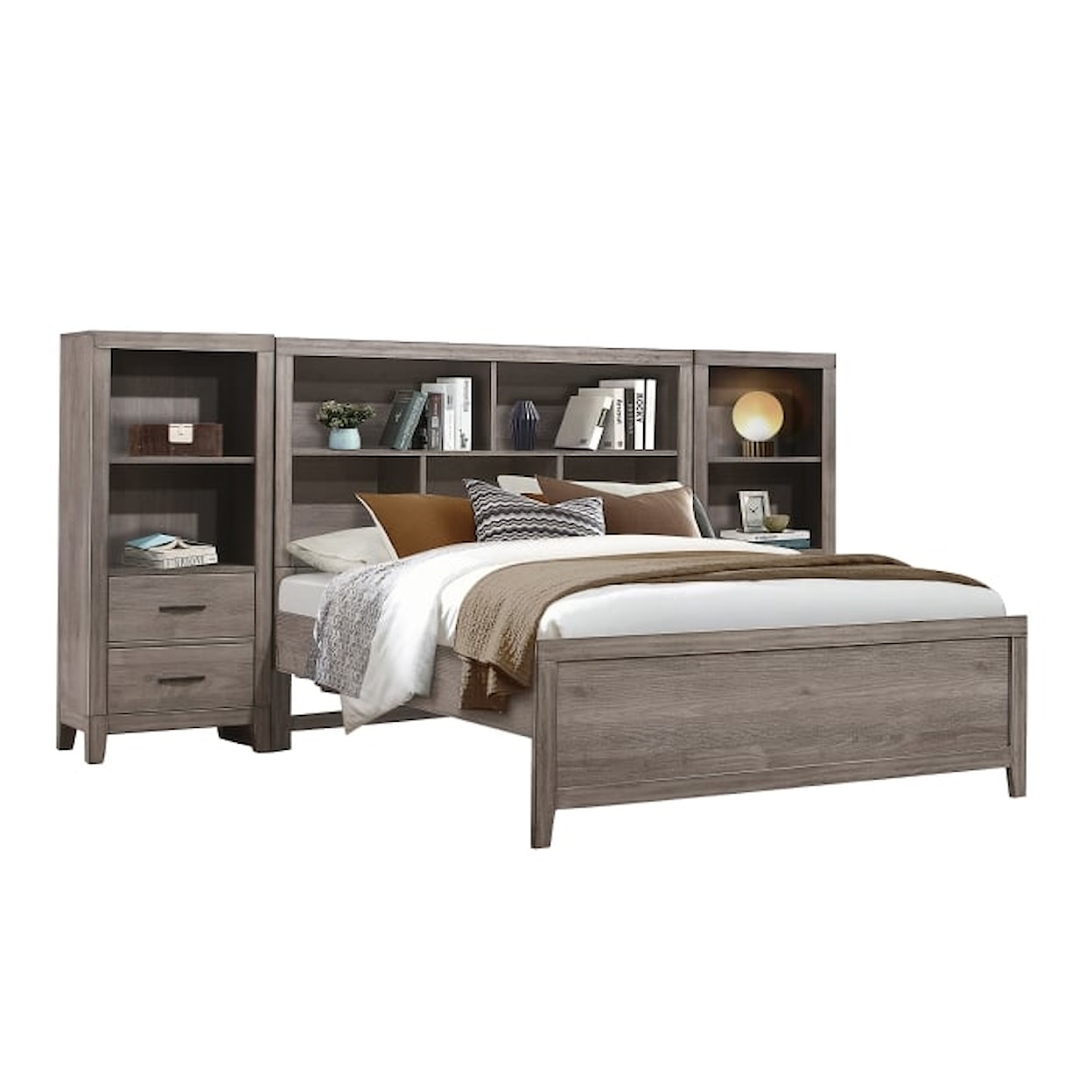 Homelegance Furniture Woodrow 3- Piece Full Wall Bed