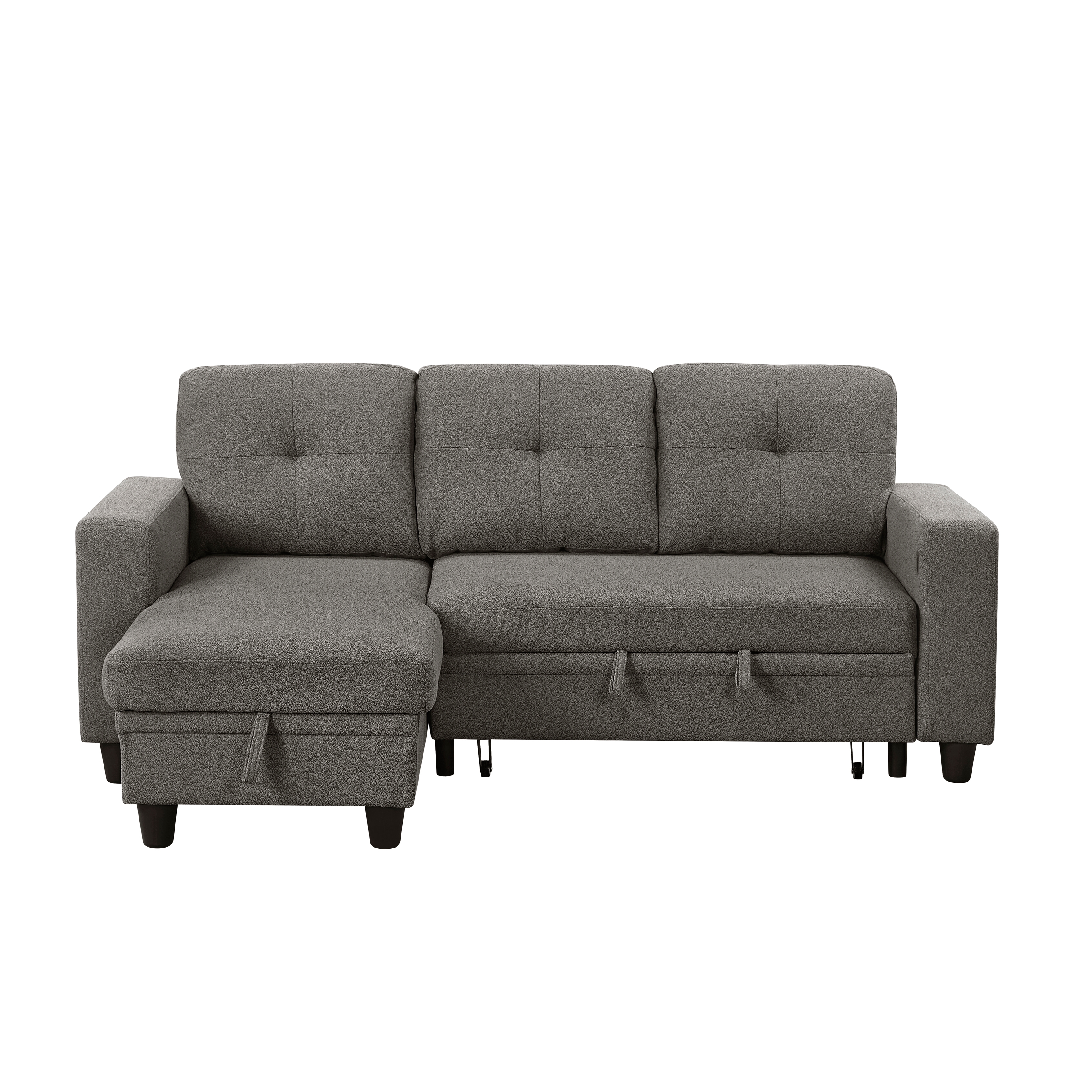 Homelegance Ansley 3-Piece Sectional Sofa with Pull-Out Bed