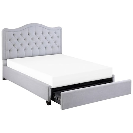 CA King  Bed with Storage Drawers