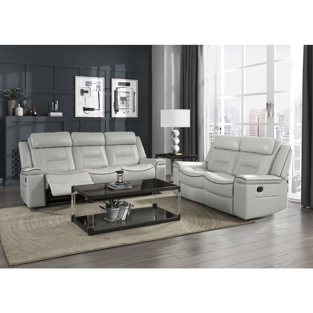 Homelegance Darwan Lay Flat Reclining Sofa