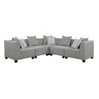 Contemporary 5-Piece Modular Sectional Sofa