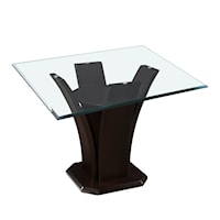 Contemporary Dining Table with a Glass Top