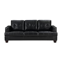 Transitional Sofa with Contour Stitch Tufting