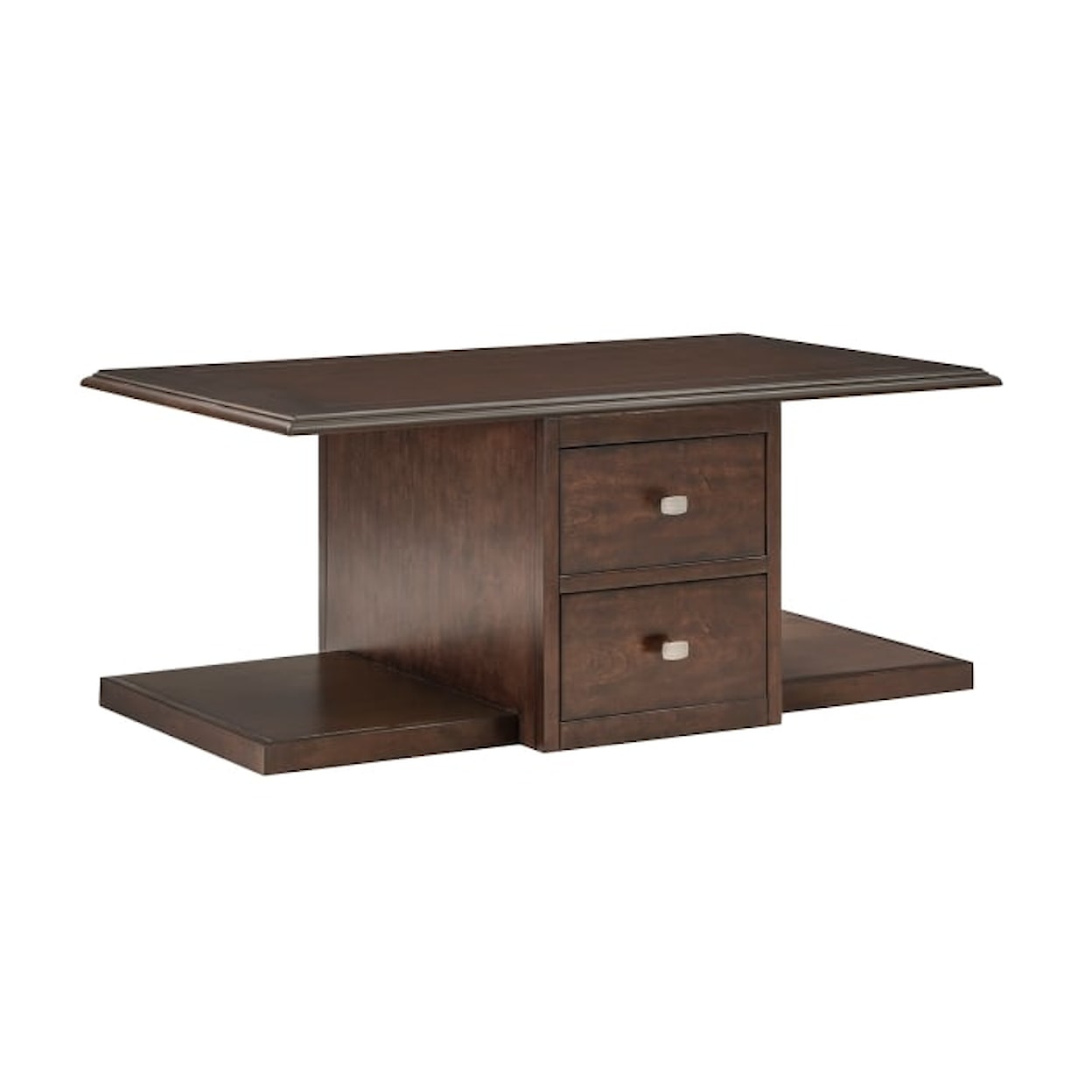 Homelegance Furniture Claremore Cocktail Table with Two Benches