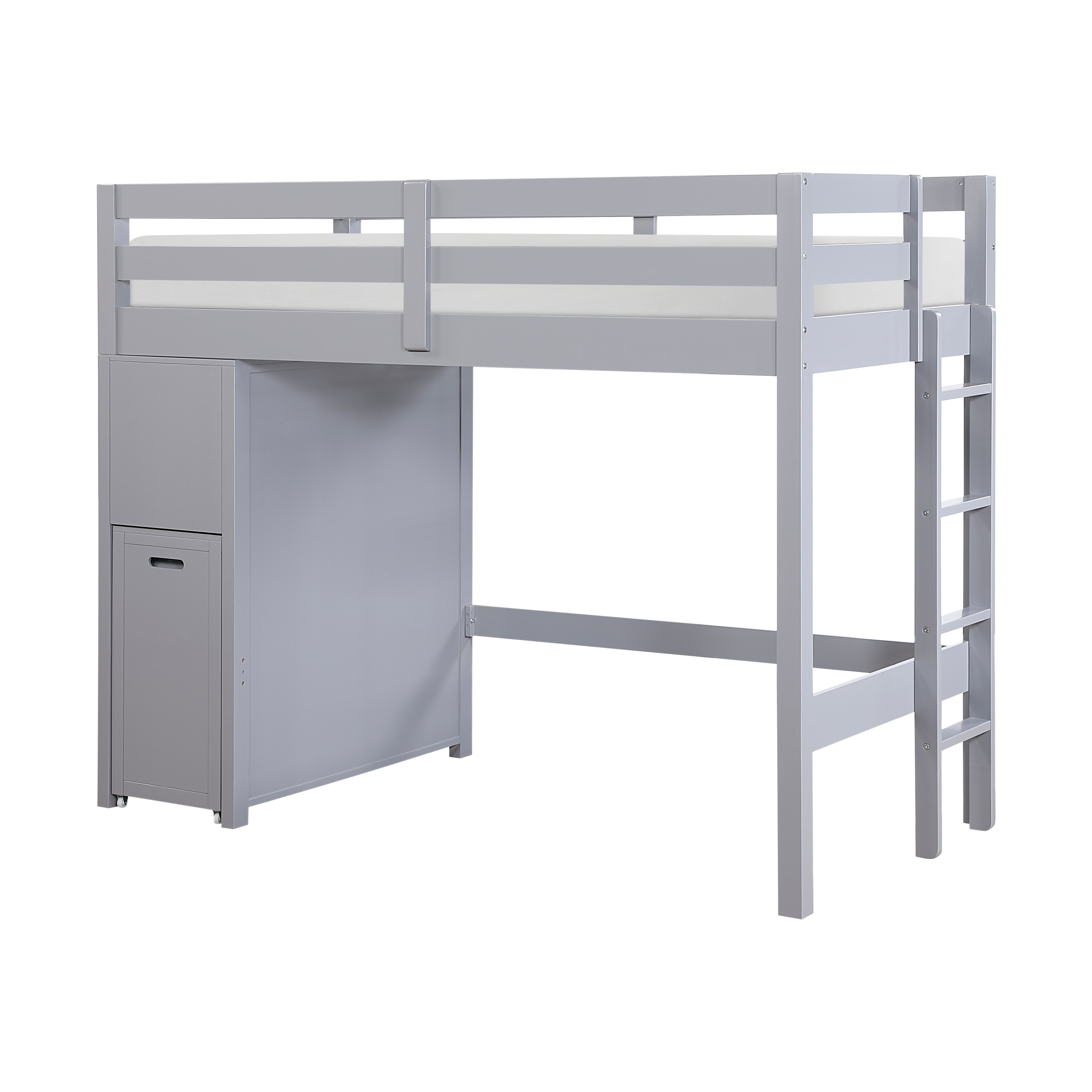 Homelegance Sloane Twin/Full Loft Bunk Bed with Hidden Desk