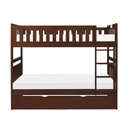 Twin/Twin Bunk Bed with Twin Trundle