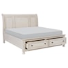 Homelegance Furniture Bethel Queen Platform Bed with Footboard Storage