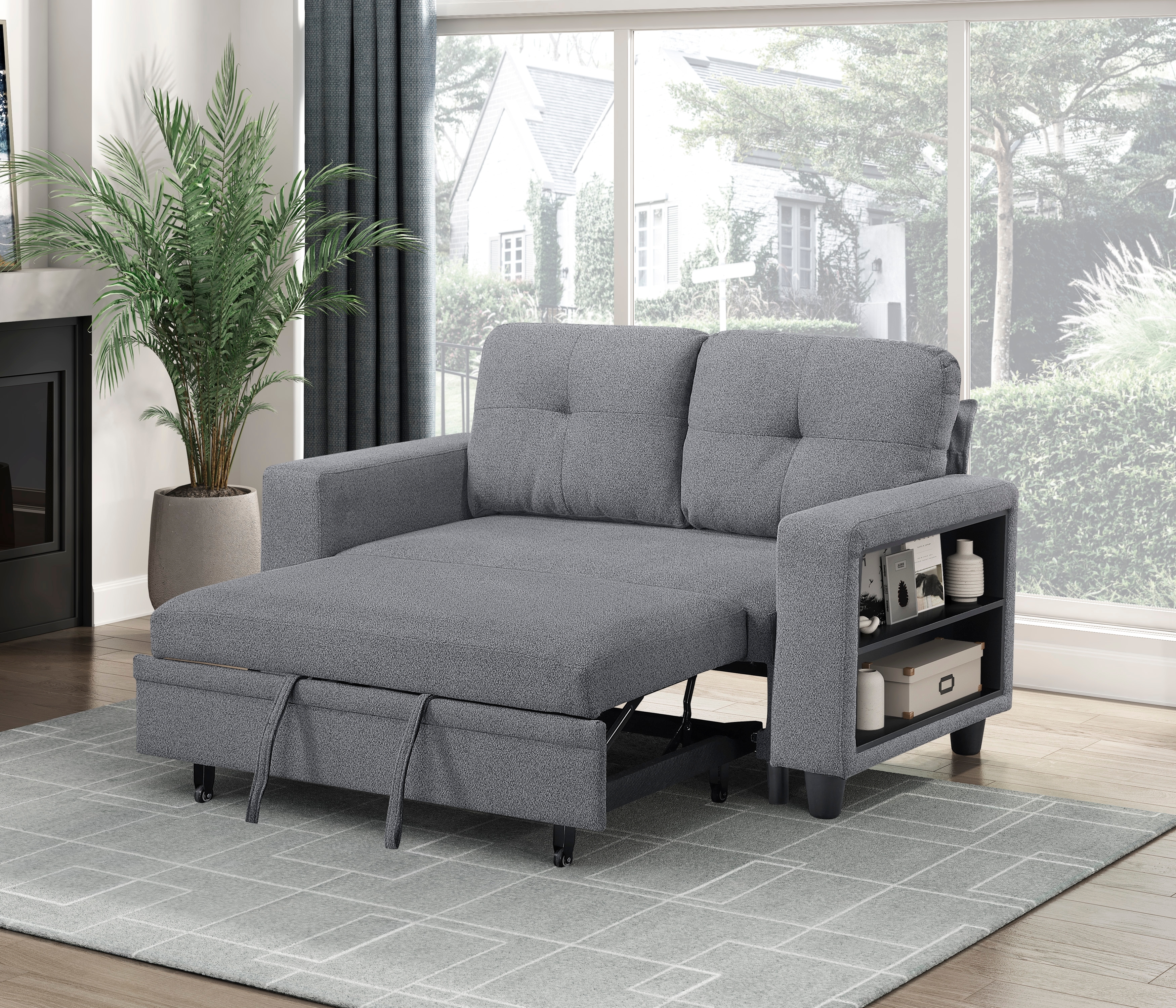 Homelegance Ansley Loveseat with Pull-Out Bed