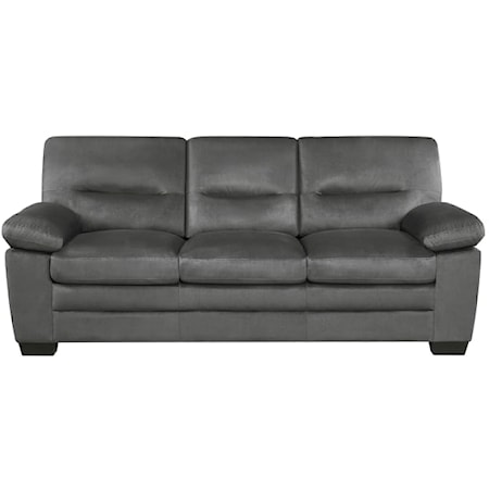 Transitional Sofa with Pillow-Top Arms