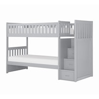 Transitional Twin Step Bunk Bed