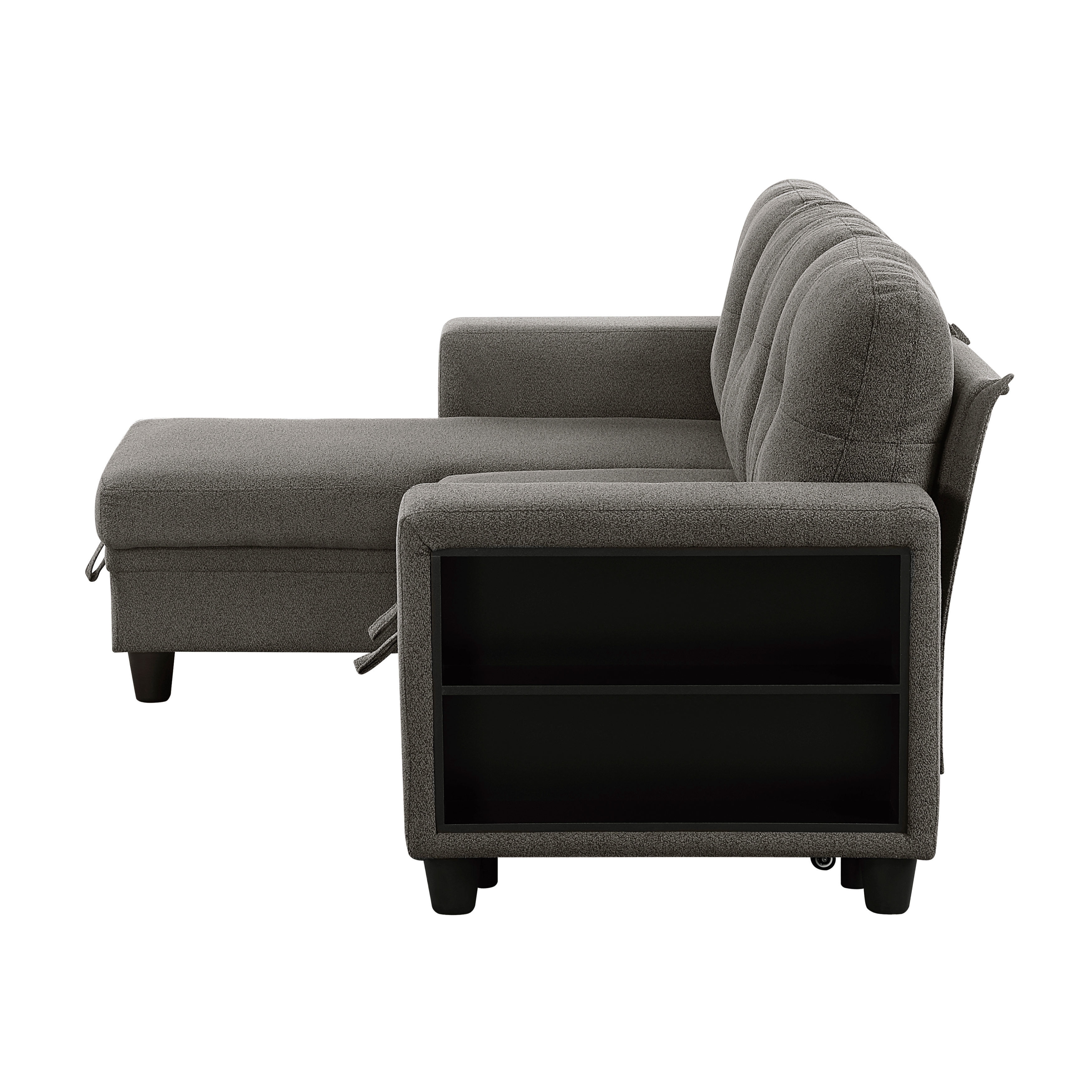 Homelegance Ansley 3-Piece Sectional Sofa with Pull-Out Bed