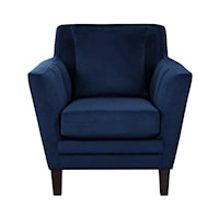 Transitional Accent Chair with Matching Pillow
