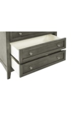 Homelegance Garcia Transitional 5-Drawer Bedroom Chest with Brushed Nickel hardware