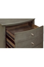 Homelegance Cotterill Transitional 3-Drawer Nightstand with Satin Nickel Knobs