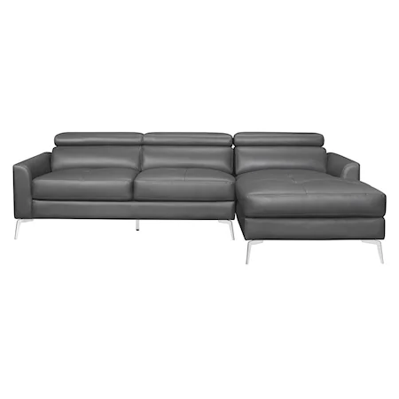 Contemporary 2-piece Sectional with Right Chaise