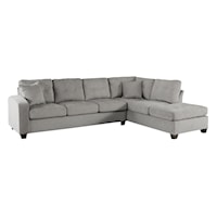 Casual 2-Piece Reversible Sectional Sofa with Chaise