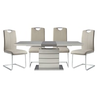 Contemporary 5-Piece Dining Set