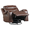 Homelegance Furniture Putnam Swivel Glider Reclining Chair