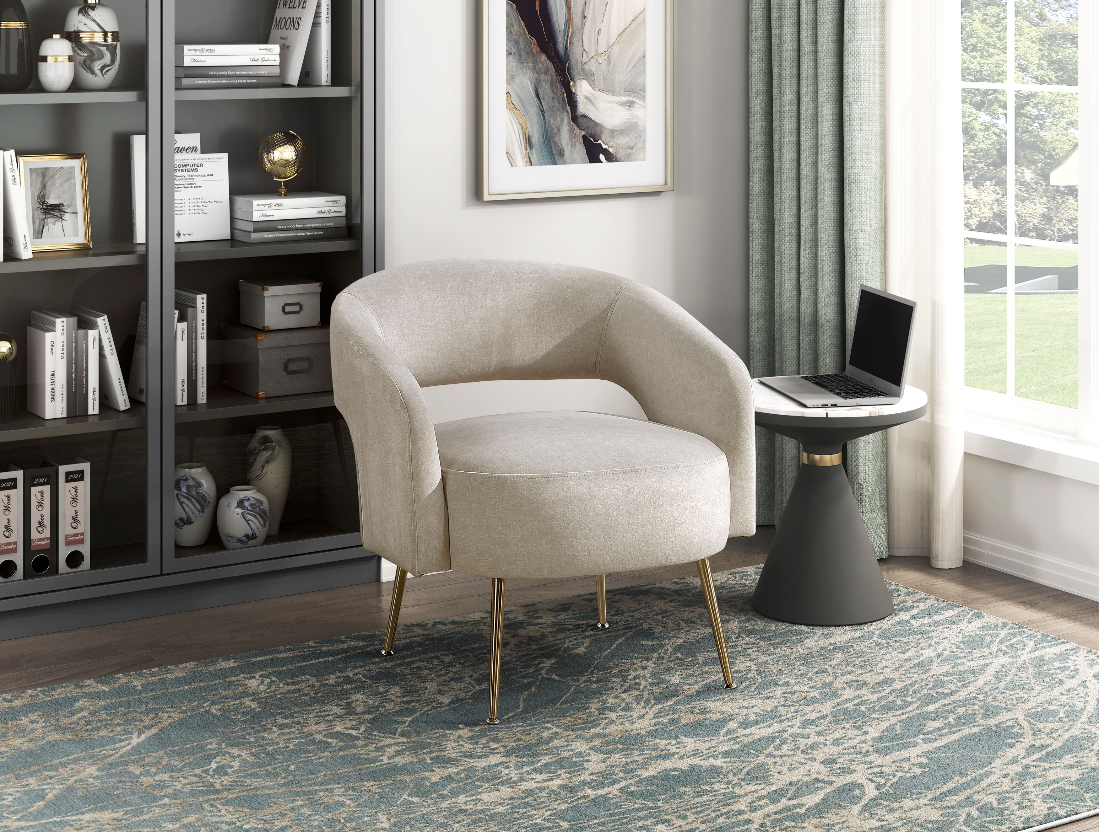 Homelegance Roslyn Velvet Accent Chair
