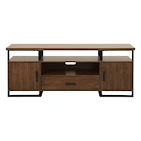 Contemporary TV Stand with Metal Accents