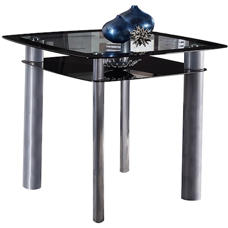 Counter Height Table, Glass Top